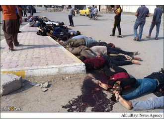 داعش نے ۴۶ عراقی باشندوں کو ہلاک کر دیا+ تصاویر