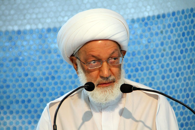 الشيخ عيسى قاسم : السلطة في البحرين تقصي الشعب وتعتمد على الخارج