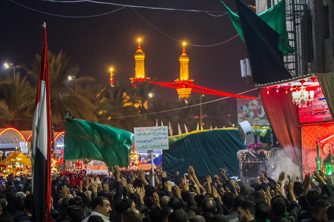 Muharram nights at Imam Hussain holy shrine, Karbala/ Pics