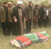 شہید واجد حسین کی نماز جنازہ شیخ نیئر عباس کی اقتداء میں ادا کر دی گئی