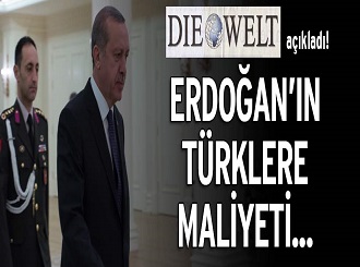 Erdoğan’ın Türklere maliyeti 1 milyar dolar