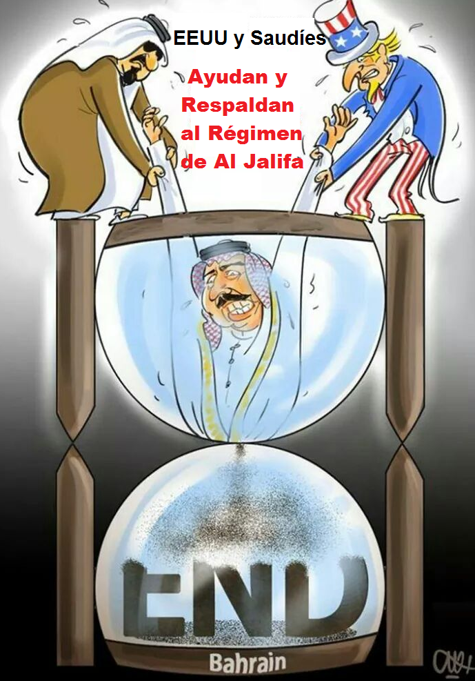 “EEUU y la Monarquía Saudí Ayudan y Respaldan al Régimen de Al Jalifa”