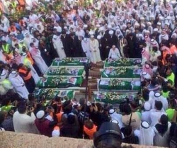 سعودی عرب، شہداء سپرد خاک + تصویر