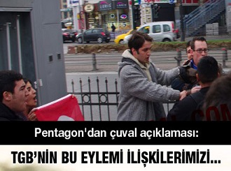 Pentagon'dan çuval açıklaması: TGB'nin bu eylemi ilişkilerimizi...