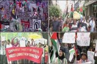 یورپی ملکوں میں صہیونی جارحیت کے خلاف مظاہرے