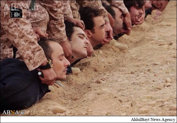 GRAPHIC Video/Photos: 15 Syrian Army simultaneously slaughtered by executioners of IS / +18