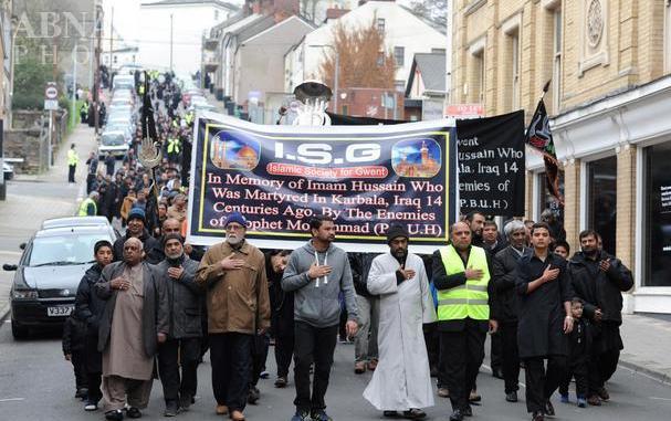 Extremisten in England versuchen Ashura-Marsch zu stören