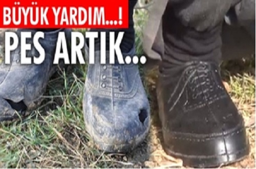 Devlet yırtık lastik ayakkabı sorununu çözdü!