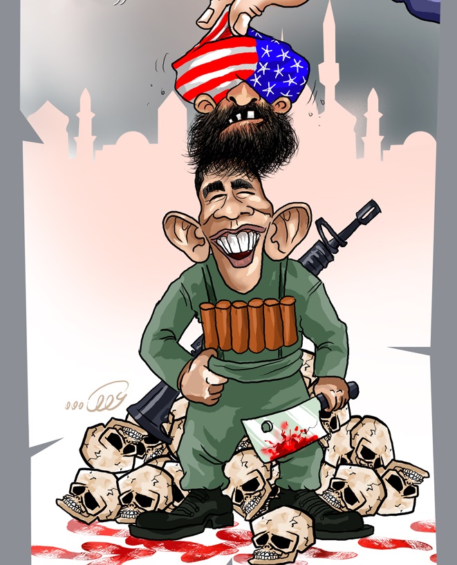 IŞİD, Nusra Demek, Amerika Demektir / Karikatür