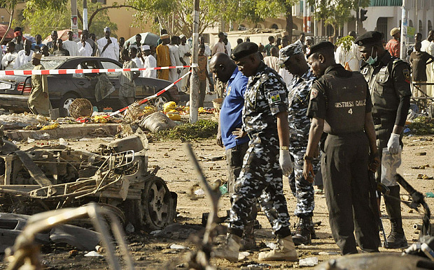 Triple bomb blasts kill 120 outside Nigeria mosque