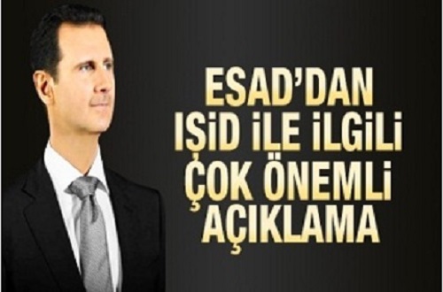 Esad'dan IŞiD ile ilgili çok önemli açıklama!