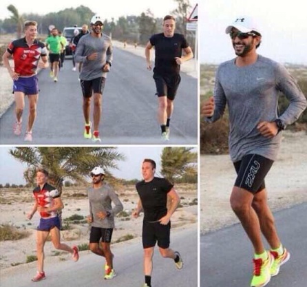 نجل الملك يمارس الرياضة ويتسبب في إغلاق الشوارع الحيوية في البحرين