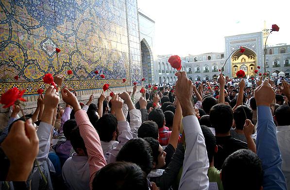 Attendance of a Group of Syrian Martyrs’ Parents at Imam Ridha holy shrine