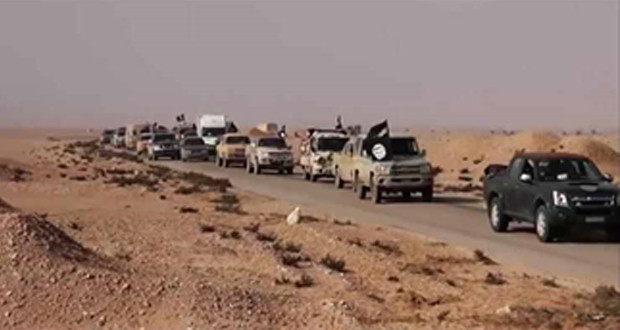 تدمير رتل مكون من 36 عجلة لداعش كان في طريقه الى حديثة