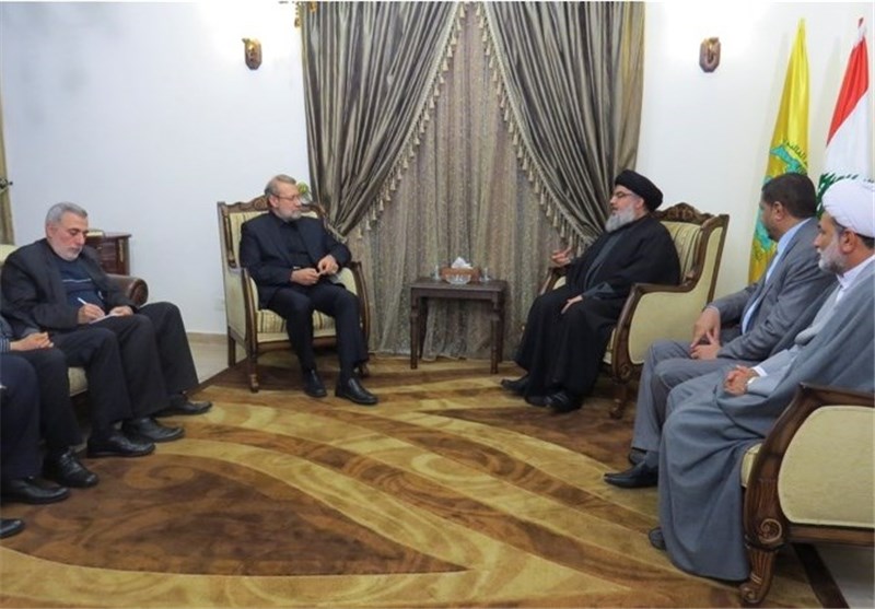 Hezbollah SG 'Sayyed Nasrallah' Receives Iranian Speaker 'Larijani'