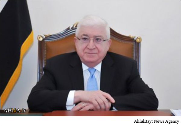 معصوم يثمن موقف ايران ويؤكد انها أول دولة تمد يد العون للعراق في حربه ضد داعش
