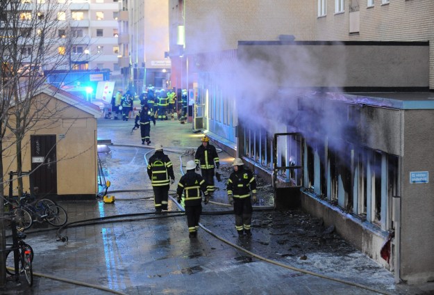 Swedish official condemns mosque arson attack as 'foul'