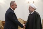 Der türkische Außenminister wurde gestern von Präsident Rohani empfangen 