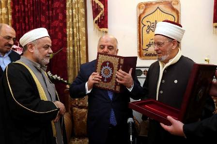 العبادي يشارك في ذكرى المولد النبوي الشريف ويدعو الى الوحدة والتكاتف