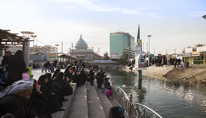 Karbala Pilgrims Rejoicing The Succession of Imam al-Mahdi