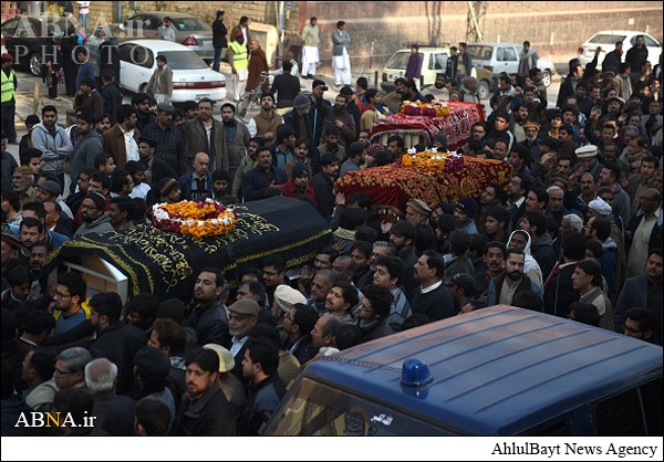 Funeral prayers of Shiite Rawalpindi blast victims offered / Pics