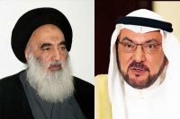 ایاد امین مدنی کی آیت اللہ سیستانی سے ملاقات