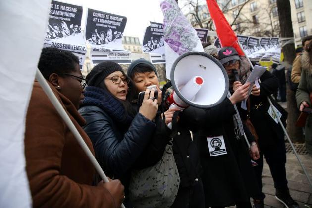 Rassemblements contre l'islamophobie à Paris, Sevran ou Montpellier