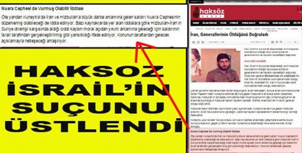 Batılsoz İsrail’in suçunu üstlendi