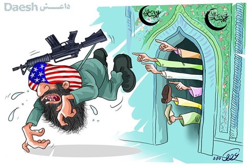 کارٹون: داعش کی صہیونی ریاست سے دوستی کی عاقبت