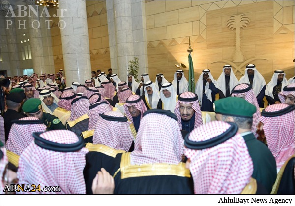 شاہ سلمان،شہزادہ مقرن اور شہزادہ محمد کی تقریب بیعت + تصویر