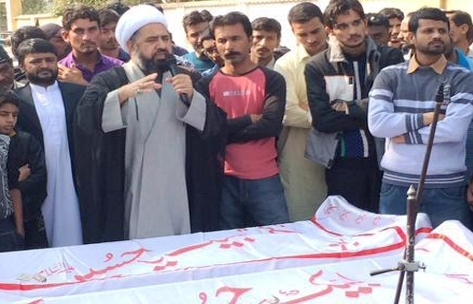 گزشتہ رات شہید ہونے والے دو عزاداروں کی نماز جنازہ ادا کردگئی