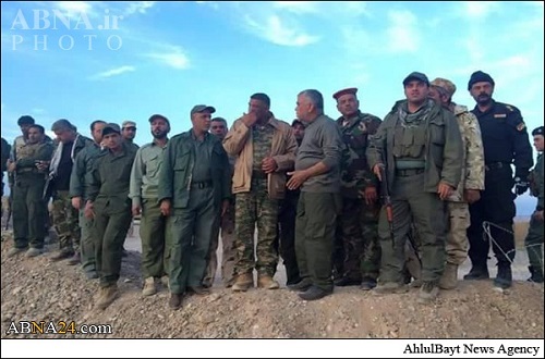 Hadi el-Amiri ve Bedir Ordusu güçleri el-Mikdadiye bölgesinde / Foto