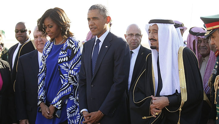 Obama Lands in Saudi Arabia for Talks with New King