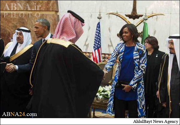 Michelle Obama "Ignored" by the New Saudi King, "Blurred Out" in TV + Pics