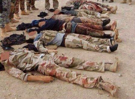 قوات عراقية تشن هجوما واسعا وتقتل 91 ارهابيا بينهم والي الجزيرة لداعش في سامراء