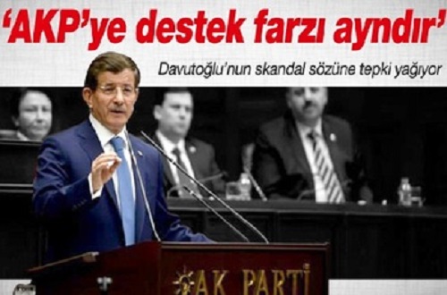 Davutoğlu'nun 'farzı ayn' sözüne tepki geldi