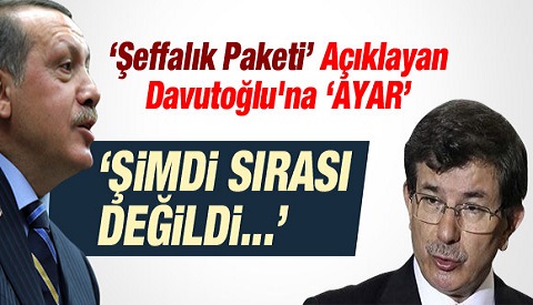 Şeffaflık Paketi'ne Erdoğan'dan Veto!