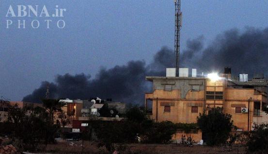 تعرض قاعدة القرضابية الجوية بمدينة سرت الليبية لقصف جوى