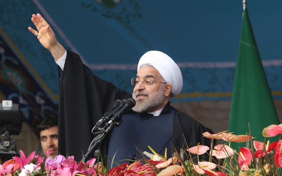 “Rohani Ofreció su Discurso con Ocasión del 36º Aniversario de la Victoria de la Revolución Islámica de Irán”