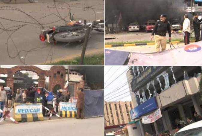 پولیس لائنز لاہور کے باہر خودکش دھماکہ، 8 افراد جاں بحق، متعدد زخمی