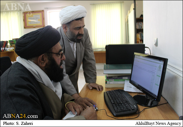 تصویری رپورٹ/  علامہ افتخار حسین نقوی ویکی شیعہ کے دفتر میں