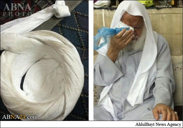 بحرین؛ آل خلیفہ کے مزدوروں نے بزرگ عالم دین کو زد و کوب کیا+ تصاویر