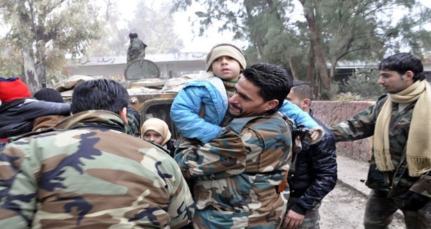 Syrian army secures exit of 30 families from Douma