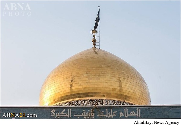 تصویریں: گنبد حرم زینبی (س) پر حملہ کا نشان