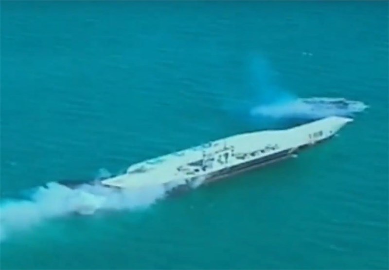 Islamic Revolution of Iran strongly targeted U.S. Nimitz-class aircraft carrier