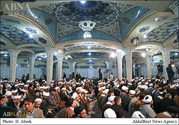مقدس شہر قم میں علماء، فضلا اور طلباکے اجتماع سے صدر کا خطاب + تصاویر