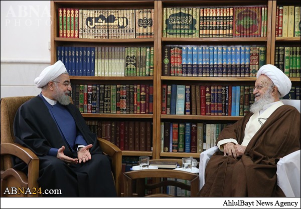 Photos: President Rouhani Meets Grand Ayatollahs in Qom
