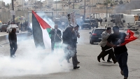 غرب اردن: فلسطینی مظاہرین پر صیہونی فوج کا حملہ