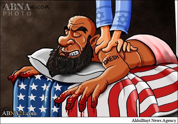 IŞİD Amerika ve İsrail'in Hizmetinde / Karikatür