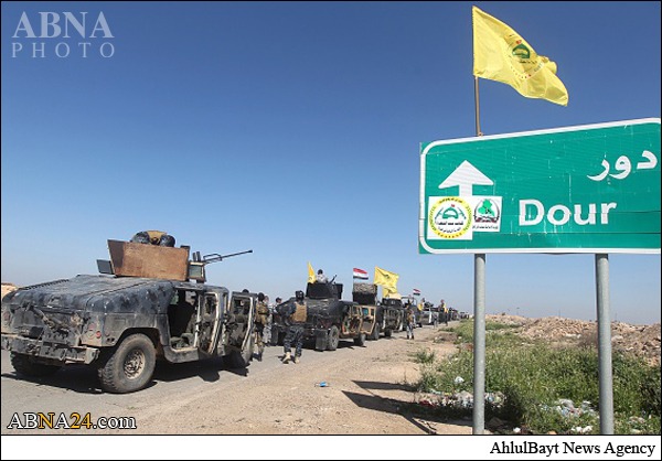 Entrada de tropas iraquíes a la ciudad de Dur para realizar operaciones contra el DAESH